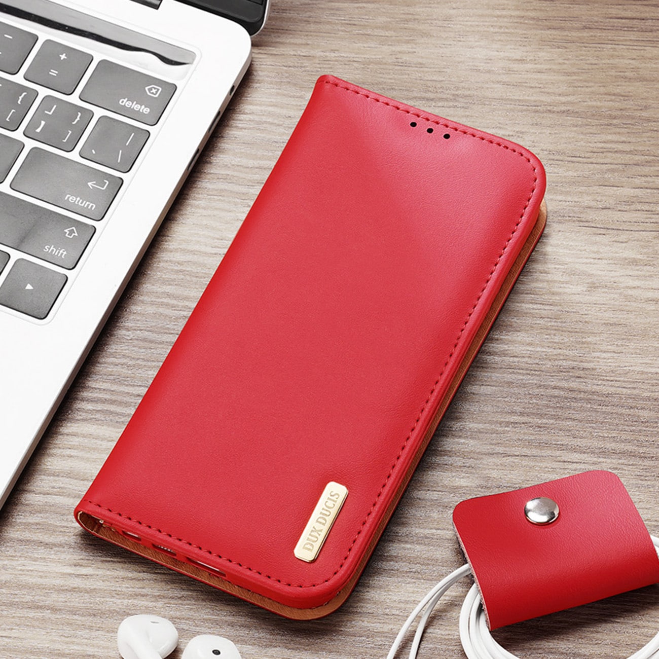 Dux Ducis Hivo etui Samsung Galaxy S23+ flip etui lommebokstativ RFID-blokkering svart