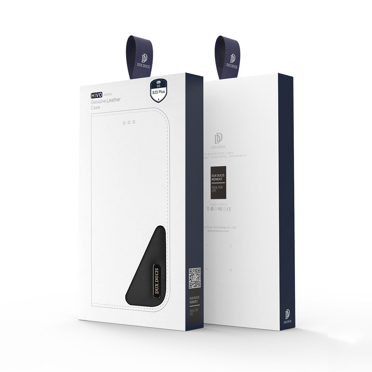 Dux Ducis Hivo etui Samsung Galaxy S23+ flip cover lommebokstativ RFID-blokkering brun