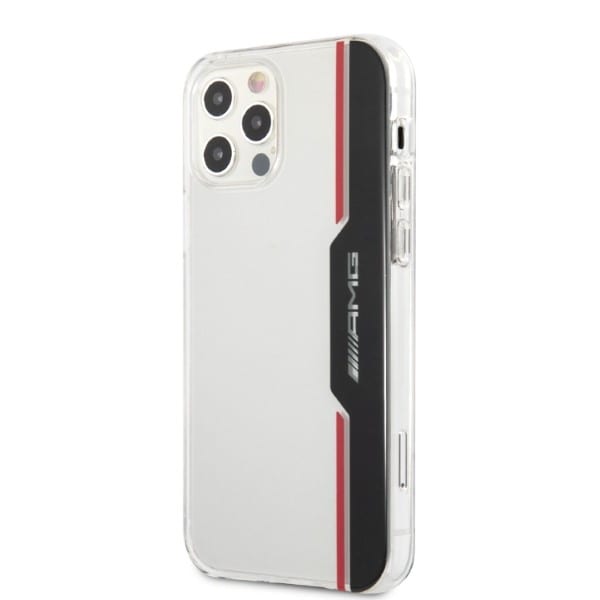 AMG Electroplate Vertikal koffert for iPhone 12 / iPhone 12 Pro - gjennomsiktig