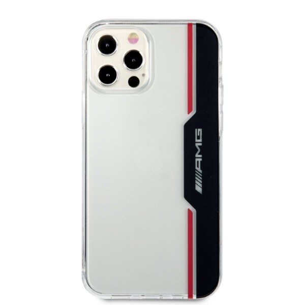 AMG Electroplate Vertikal koffert for iPhone 12 / iPhone 12 Pro - gjennomsiktig