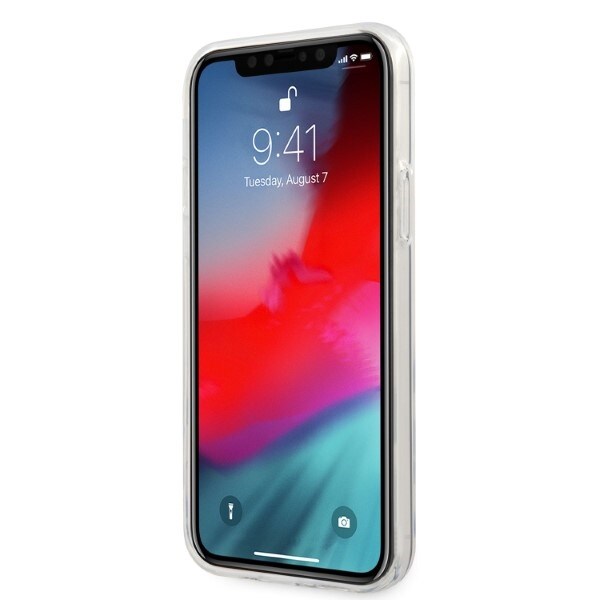 AMG Electroplate Vertikal koffert for iPhone 12 / iPhone 12 Pro - gjennomsiktig