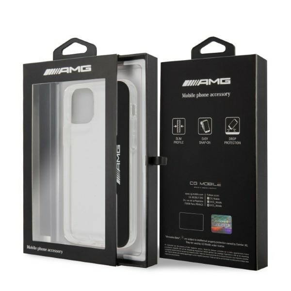AMG Electroplate Vertikal koffert for iPhone 12 / iPhone 12 Pro - gjennomsiktig