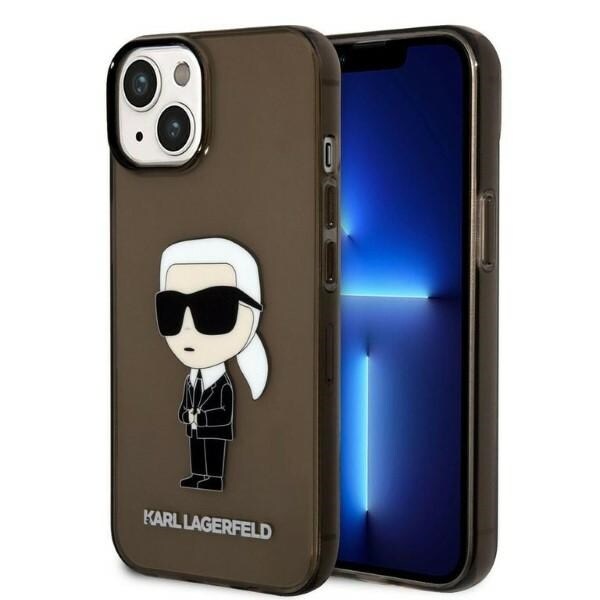 Karl Lagerfeld Ikonik Karl-etui for iPhone 14 Plus - svart