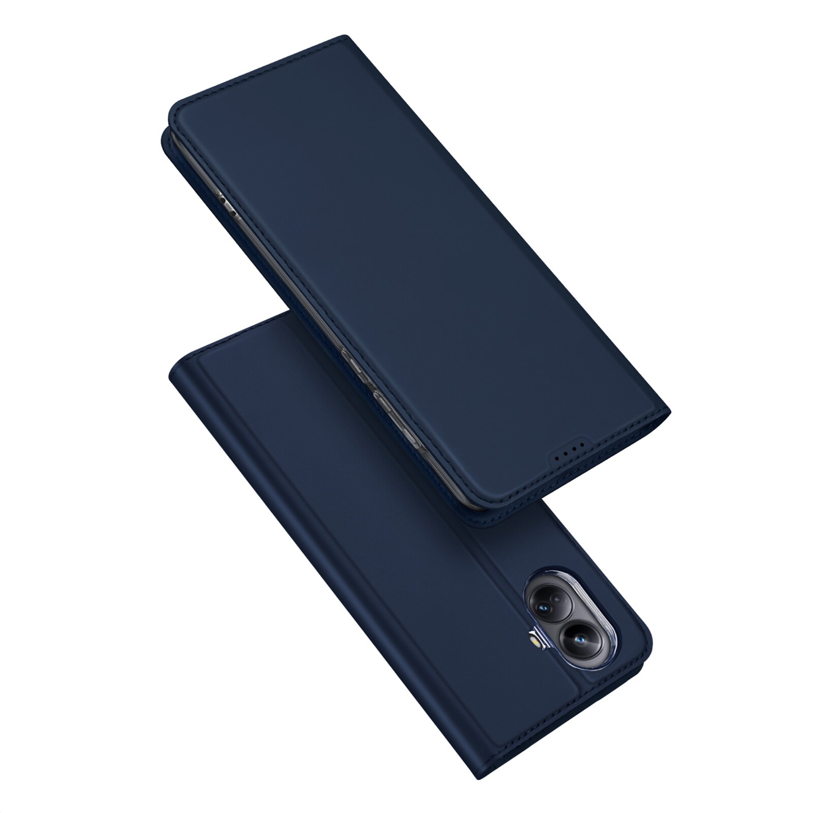 Dux Ducis Skin Pro-etui for Realme 10 Pro Flip Card Wallet Stand Blå