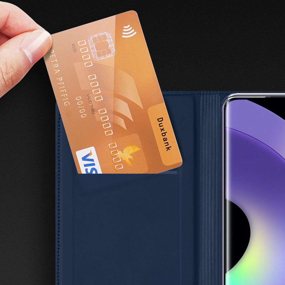 Dux Ducis Skin Pro-etui for Realme 10 Pro Flip Card Wallet Stand Blå