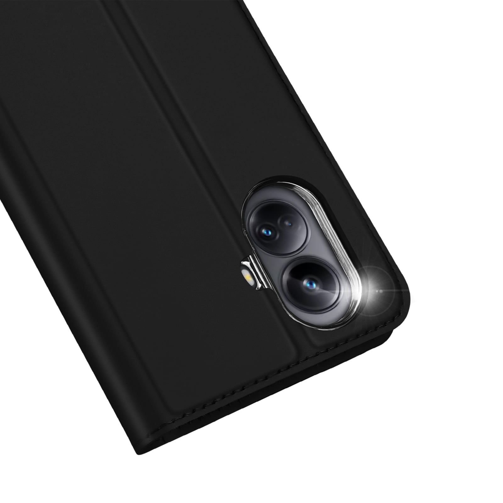 Dux Ducis Skin Pro-etui for Realme 10 Pro+ flip cover kort lommebok stativ svart