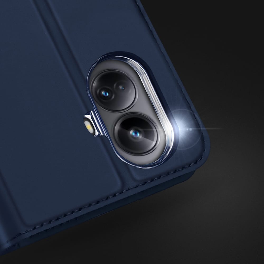 Dux Ducis Skin Pro-etui for Realme 10 Pro+ flip cover kort lommebok stativ blå