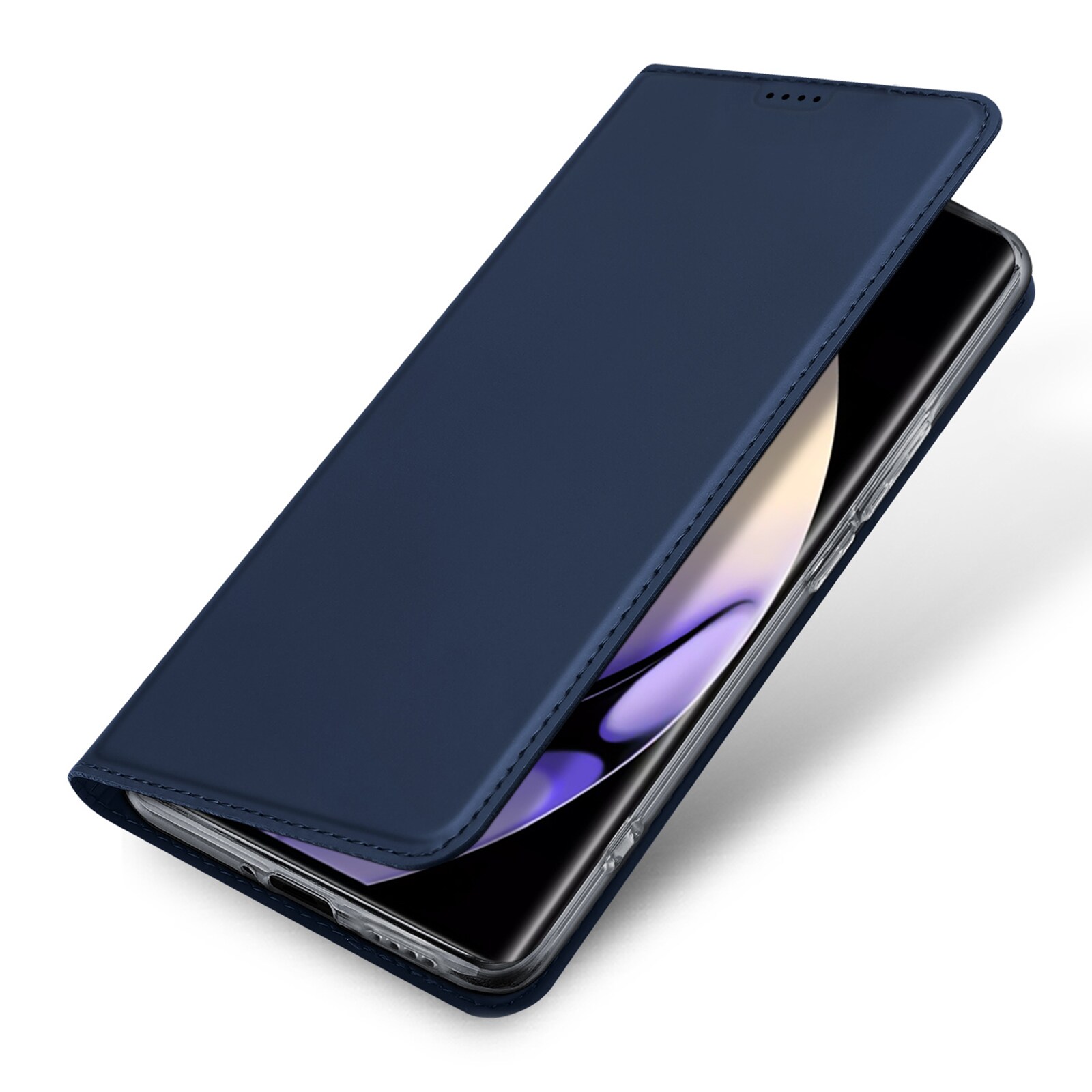 Dux Ducis Skin Pro-etui for Realme 10 Pro+ flip cover kort lommebok stativ blå