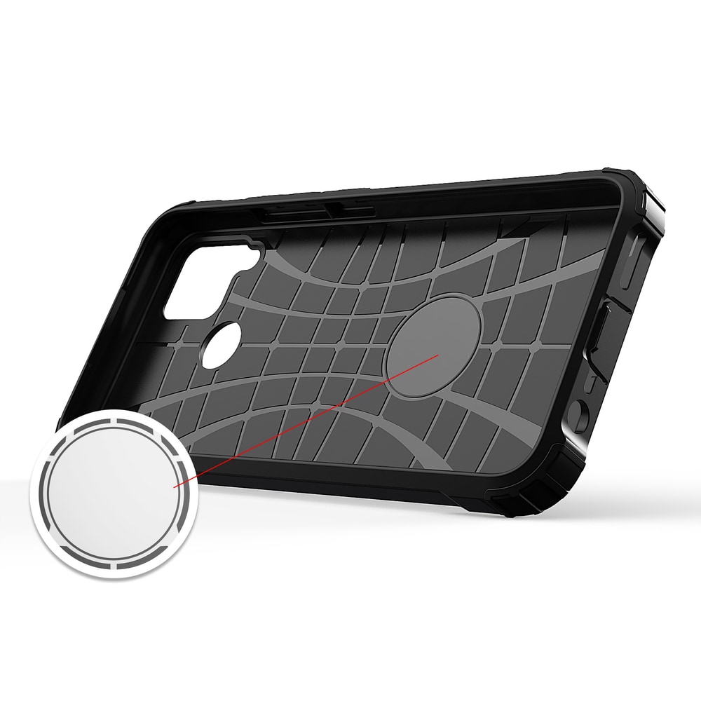 Hybrid Armor-etui for Realme 10 5G / Realme 9i 5G pansret hybridveske svart