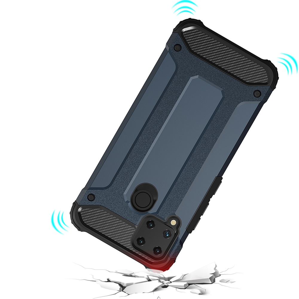 Hybrid Armor-etui for Realme 10 5G / Realme 9i 5G pansret hybridveske svart