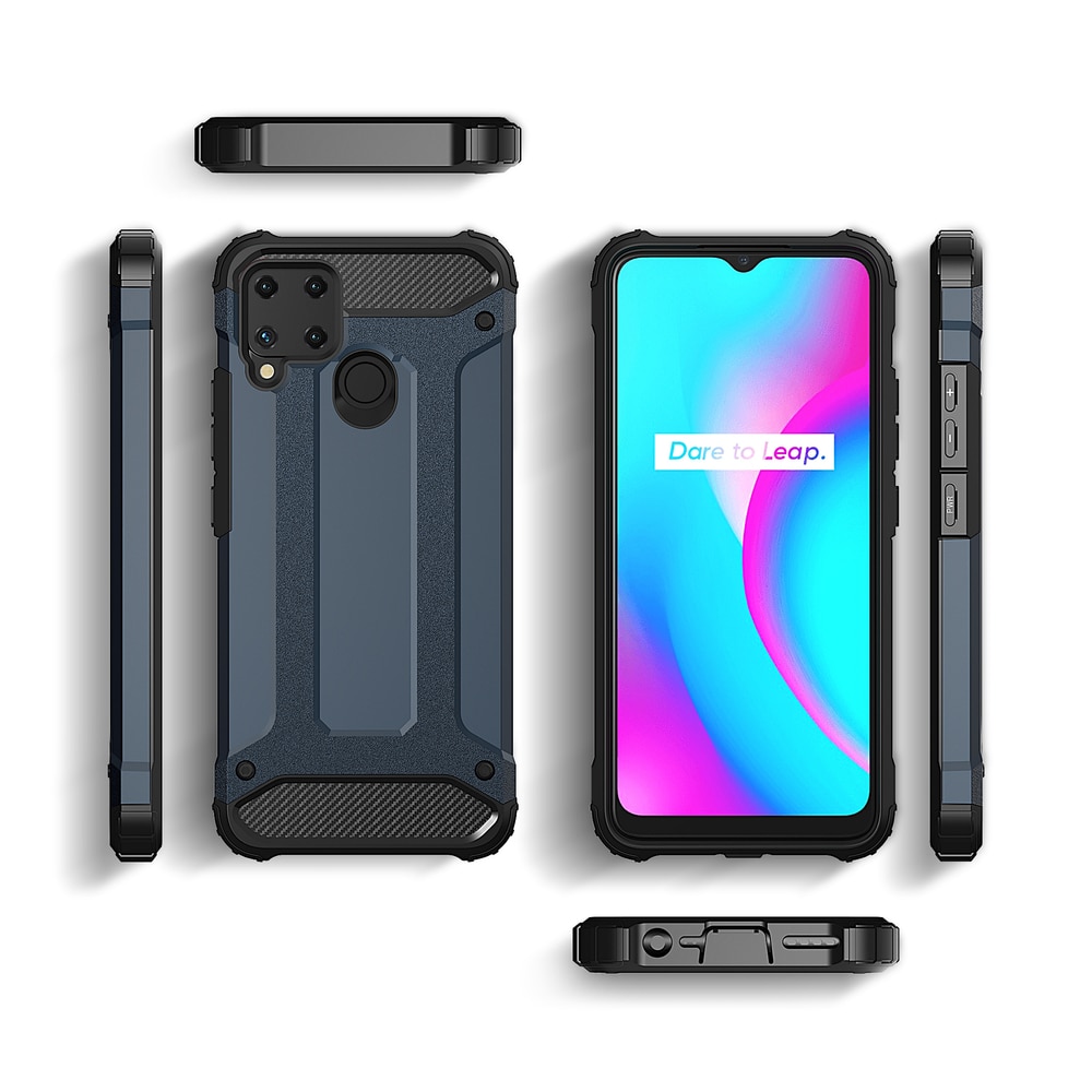 Hybrid Armor-etui for Realme 10 5G / Realme 9i 5G pansret hybridveske svart