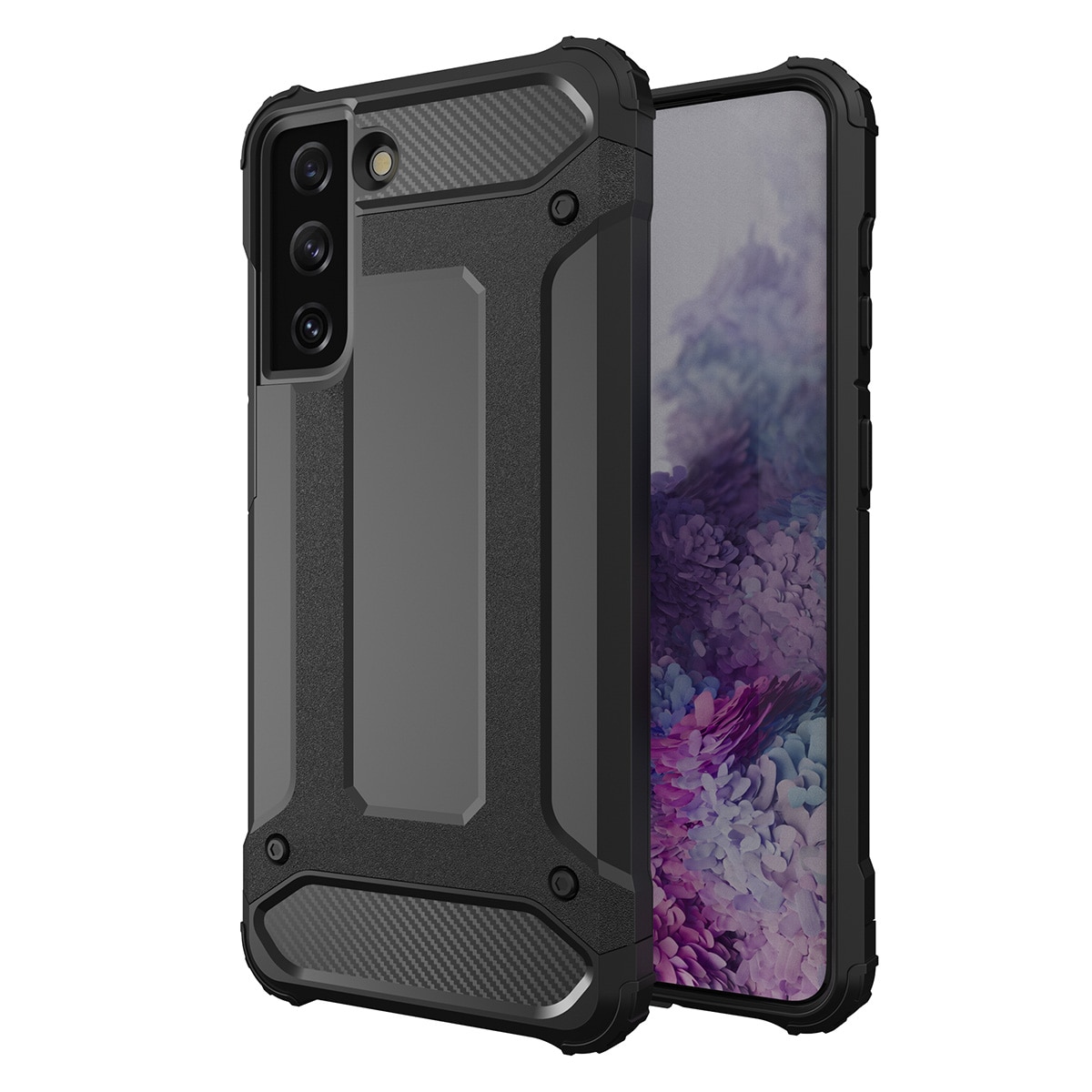 Hybrid Armor-etui for Samsung Galaxy S23+ pansret hybridveske svart