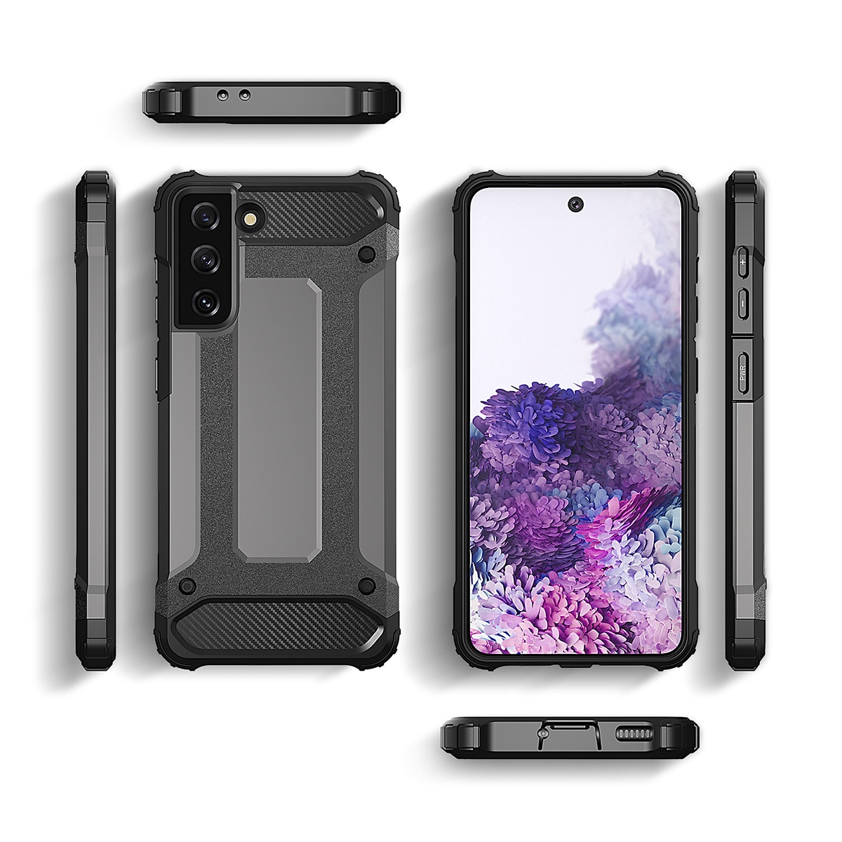 Hybrid Armor-etui for Samsung Galaxy S23+ pansret hybriddeksel blå