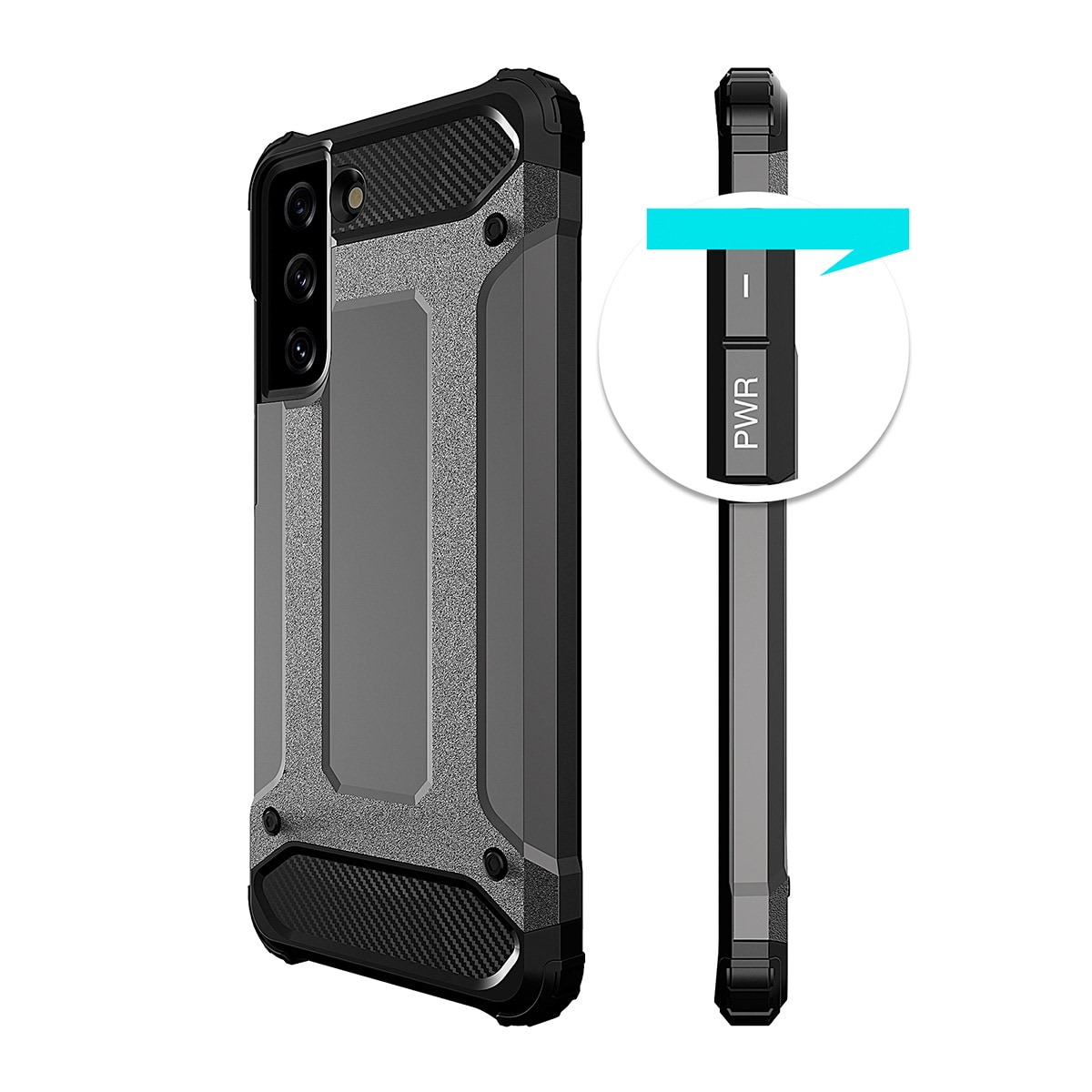 Hybrid Armor-etui for Samsung Galaxy S23+ pansret hybriddeksel blå