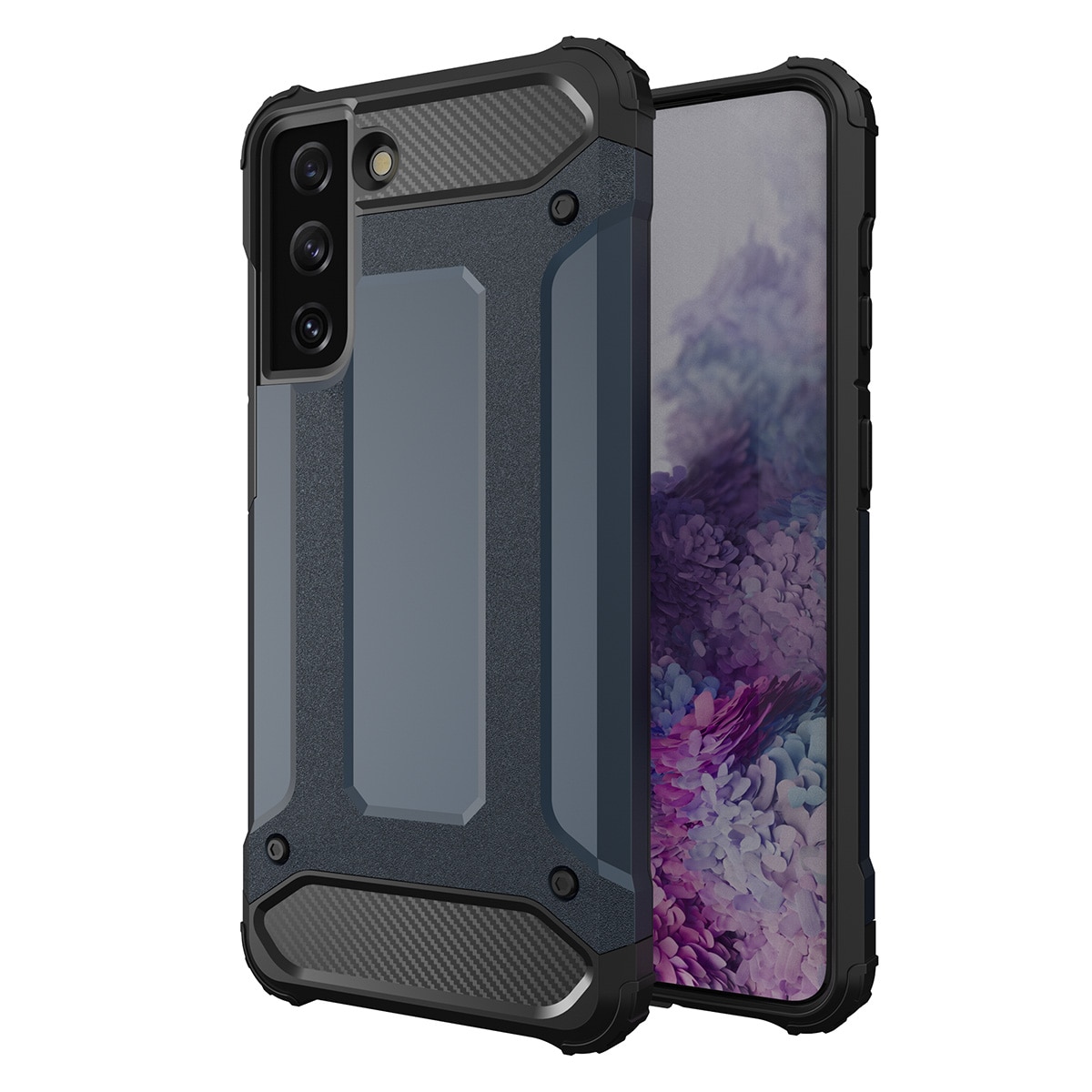 Hybrid Armor-etui for Samsung Galaxy S23+ pansret hybriddeksel blå