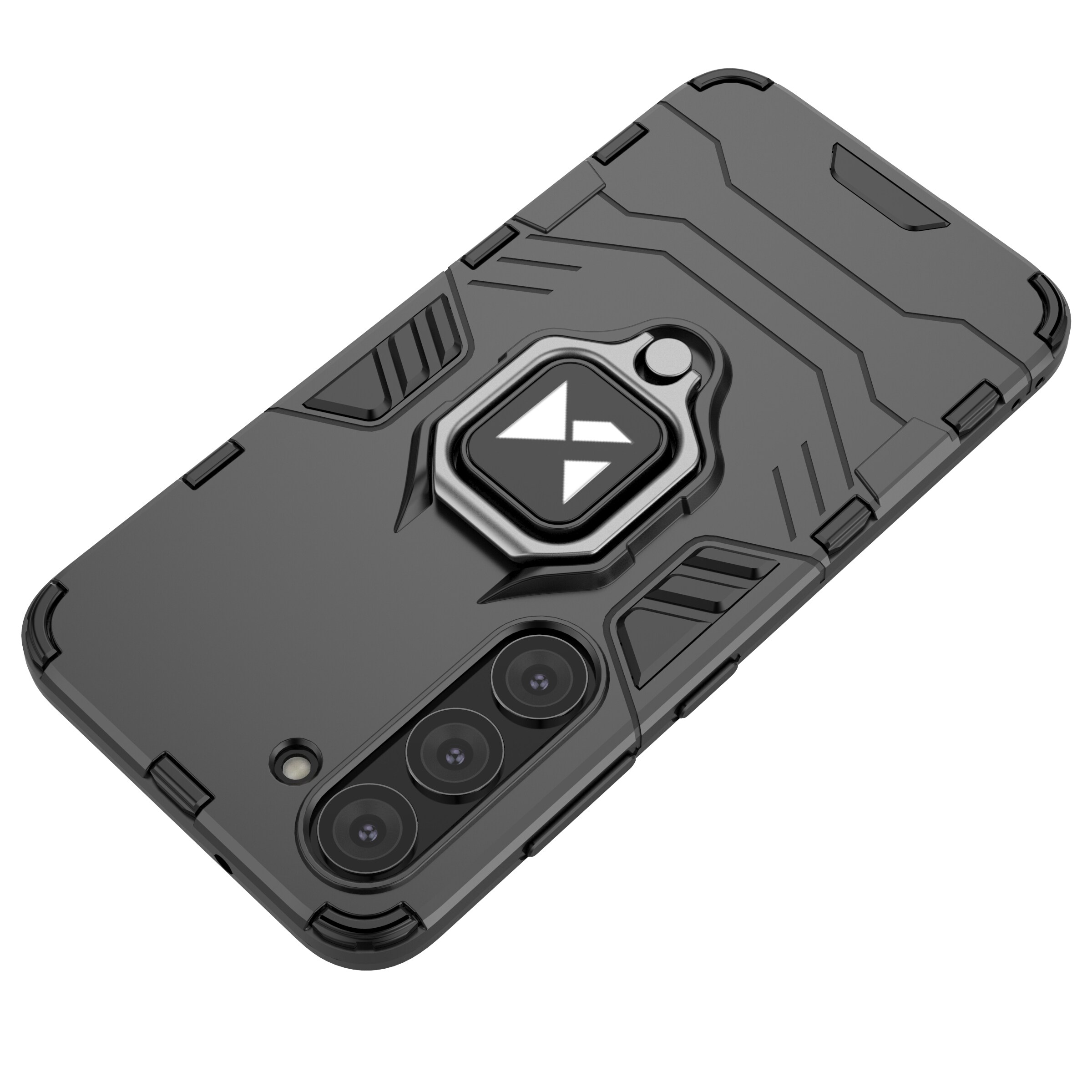 Wozinsky Ring Armor etui for Samsung Galaxy S23 pansrede deksel magnetisk holder ring svart