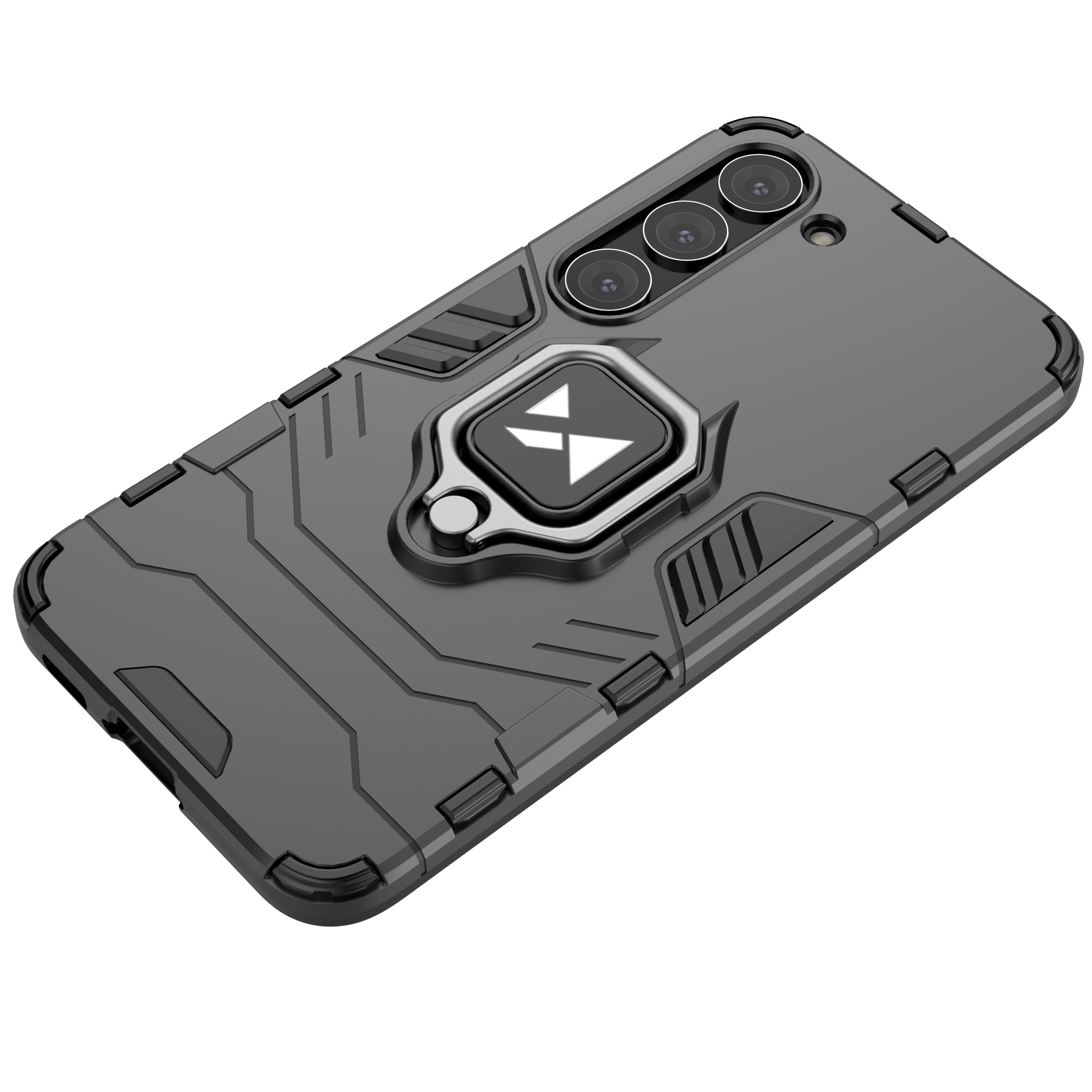 Wozinsky Ring Armor etui for Samsung Galaxy S23 pansrede deksel magnetisk holder ring svart