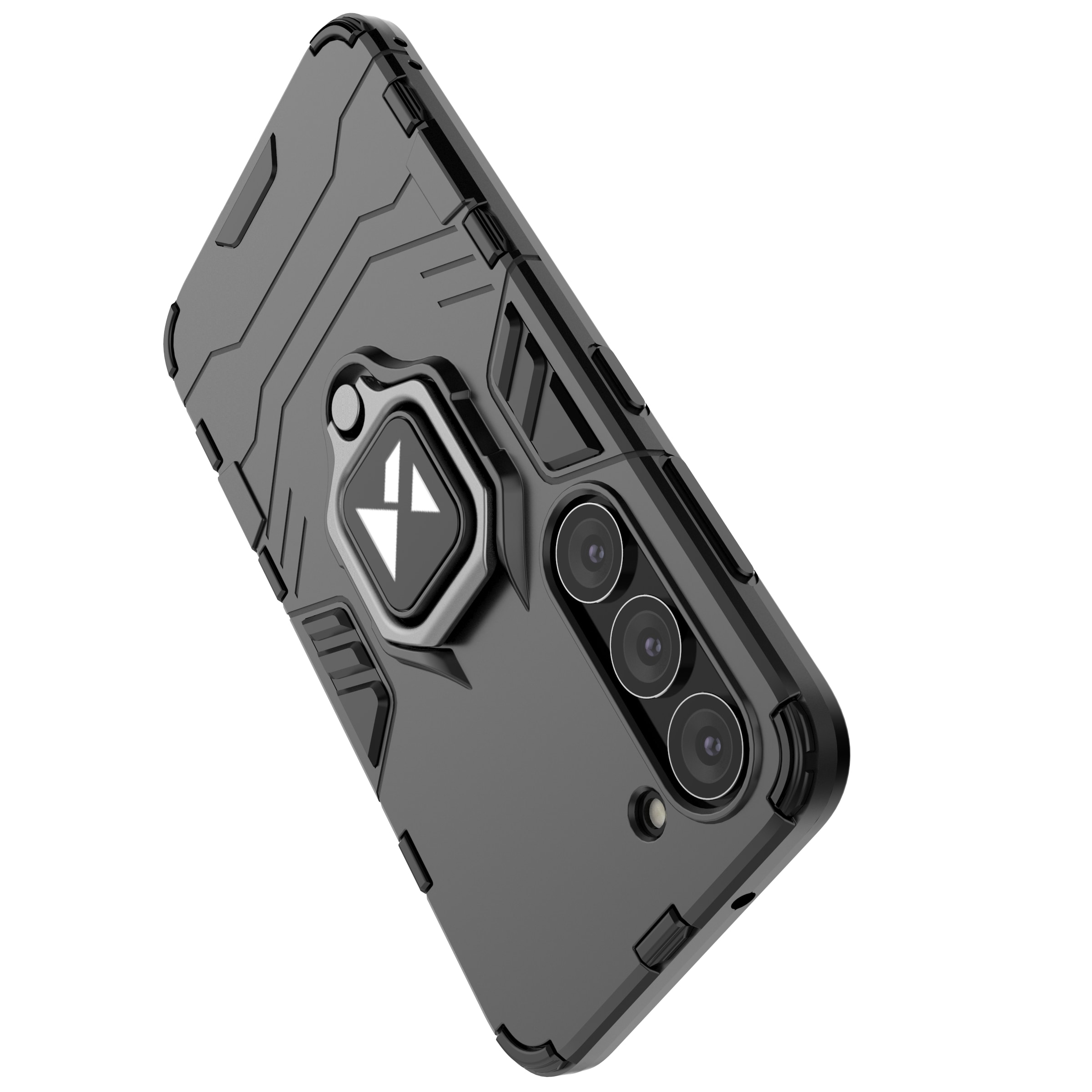 Wozinsky Ring Armor etui for Samsung Galaxy S23 pansrede deksel magnetisk holder ring svart