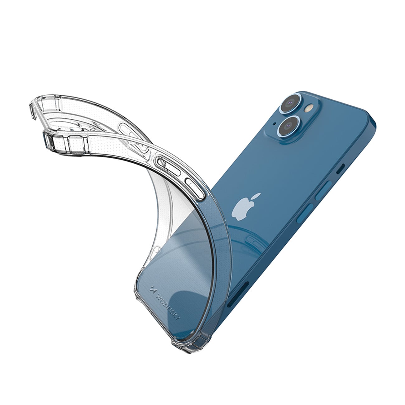 Wozinsky Anti Shock-etui for iPhone 14 Plus gjennomsiktig gjennomsiktig etui