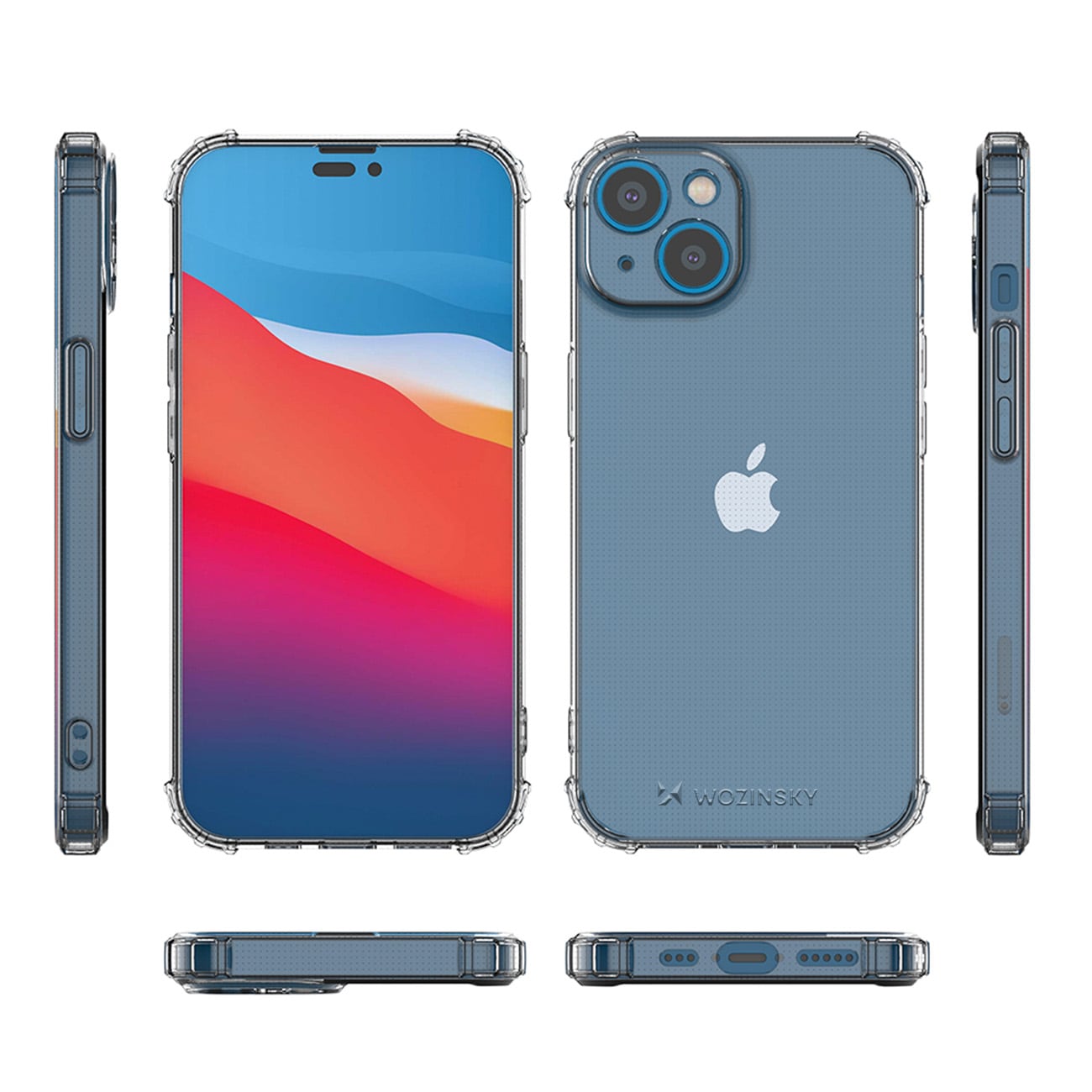 Wozinsky Anti Shock-etui for iPhone 14 Plus gjennomsiktig gjennomsiktig etui