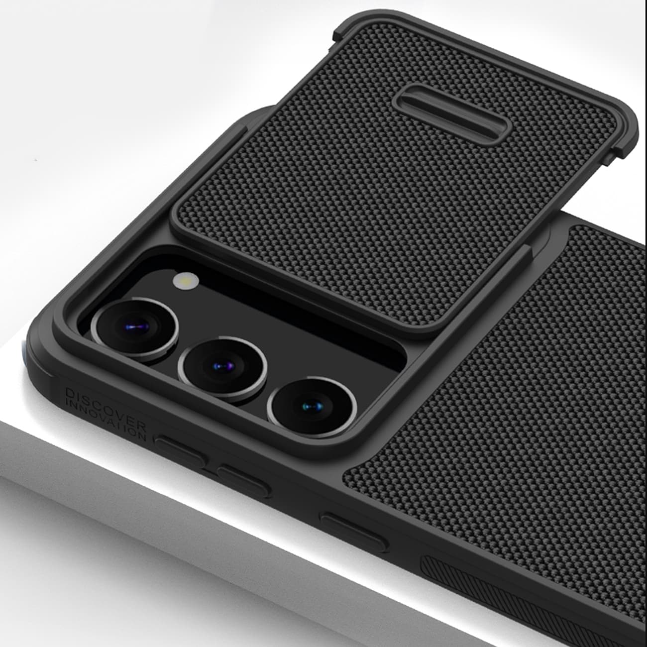 Nillkin Textured S Case for Samsung Galaxy S23+ pansrede deksel med kameradeksel svart