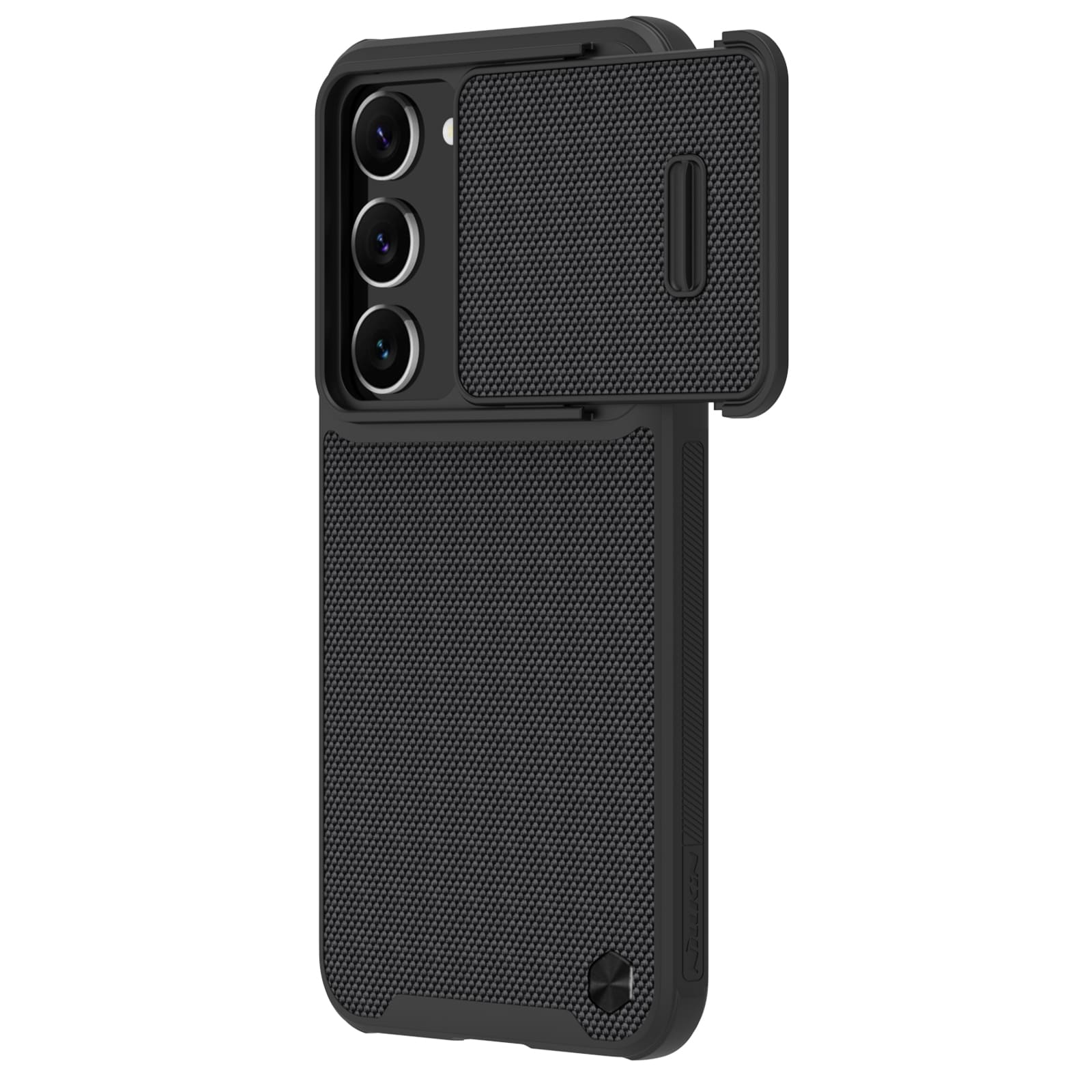 Nillkin Textured S Case for Samsung Galaxy S23+ pansrede deksel med kameradeksel svart