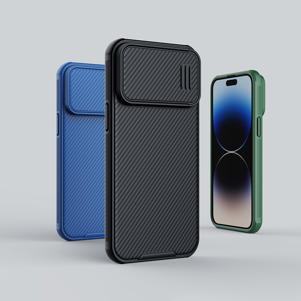 Nillkin CamShield S-etui iPhone 14 Pro Max Pansret deksel Kamerabeskyttelse Svart