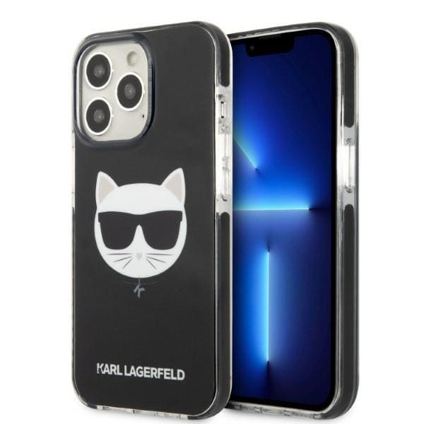 Karl Lagerfeld KLHCP13LTPECK iPhone 13 Pro / 13 6,1" hardcase svart/svart Choupette Head