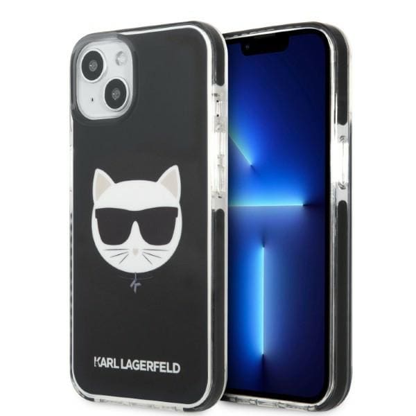 Karl Lagerfeld KLHCP13STPECK iPhone 13 mini 5,4" hardcase svart/svart Choupette Head