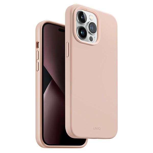 Uniq Lino-etui for iPhone 14 Pro Max - rosa