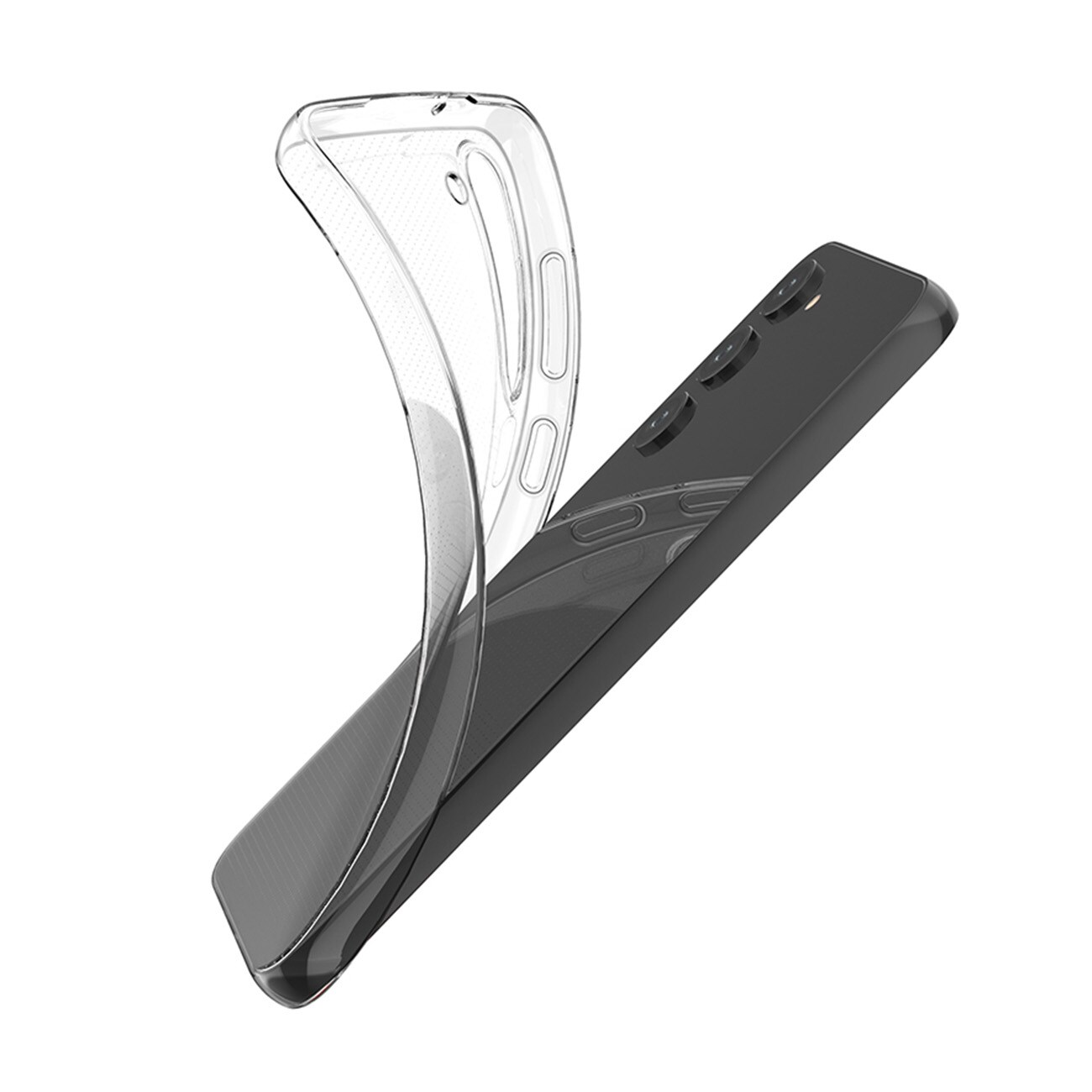 Ultra Clear 0,5 mm etui for Samsung Galaxy S23+ tynt deksel gjennomsiktig