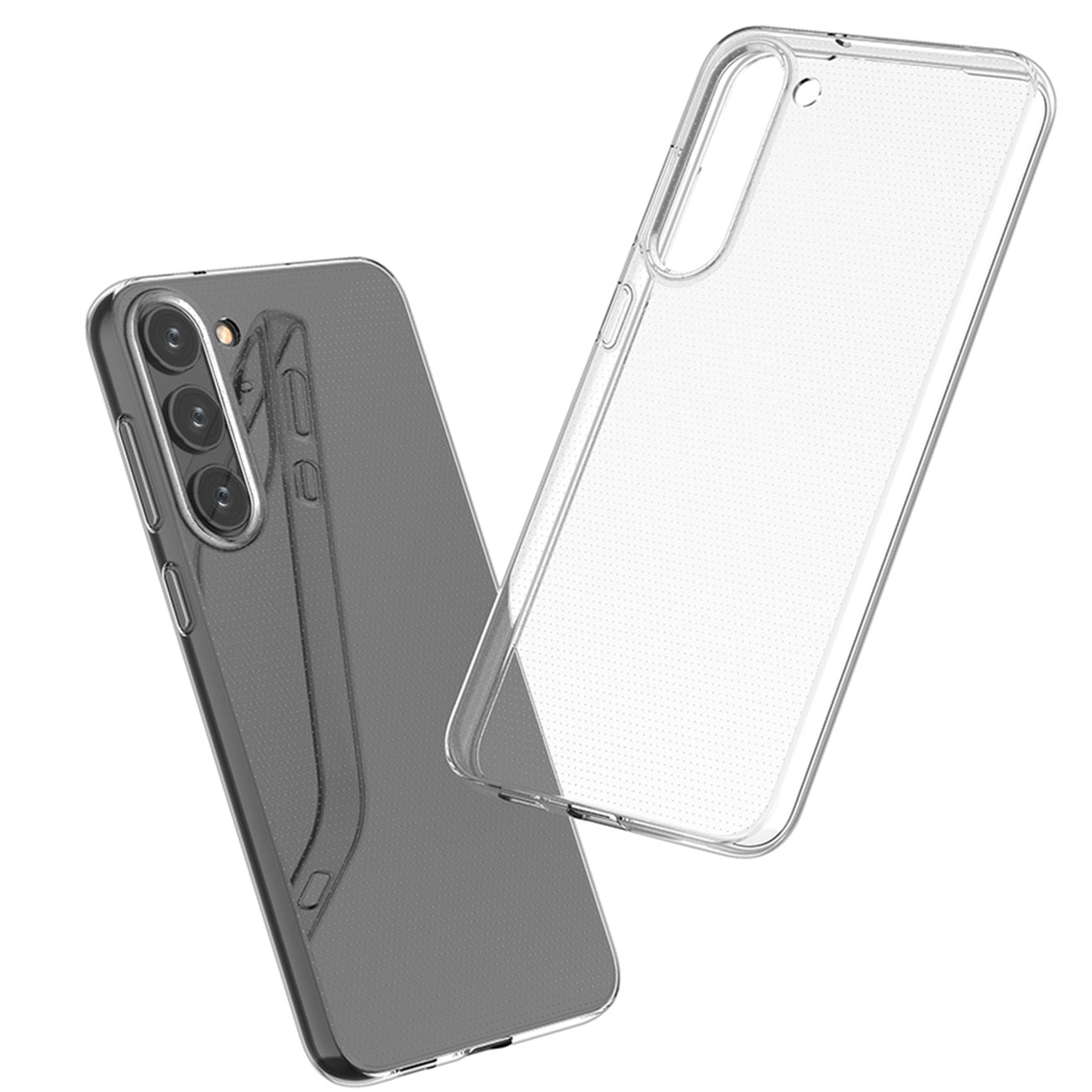 Ultra Clear 0,5 mm etui for Samsung Galaxy S23+ tynt deksel gjennomsiktig