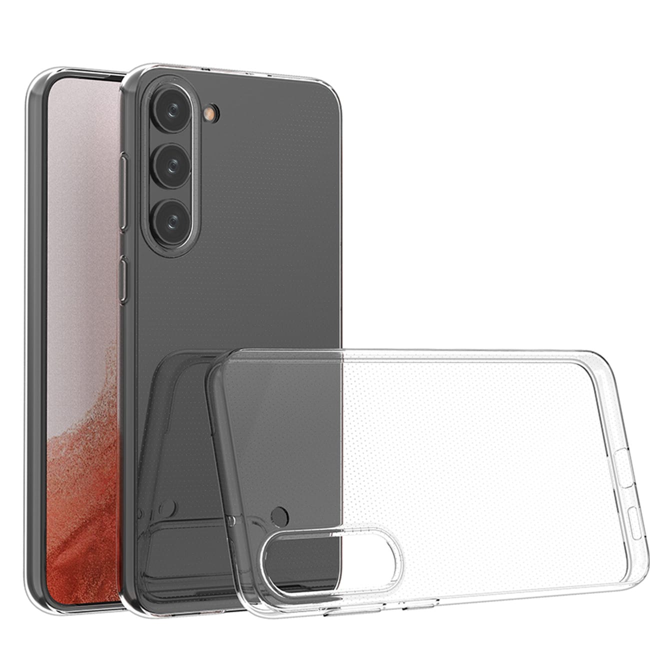 Ultra Clear 0,5 mm etui for Samsung Galaxy S23+ tynt deksel gjennomsiktig