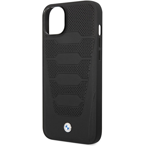 Etui BMW BMHCP14S22RPSK iPhone 14 6,1" svart/svart Skinnseter Mønster