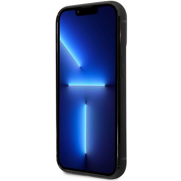 Etui BMW BMHCP14X22RSEPK iPhone 14 Pro Max 6,7" svart/svart lær med kortspor
