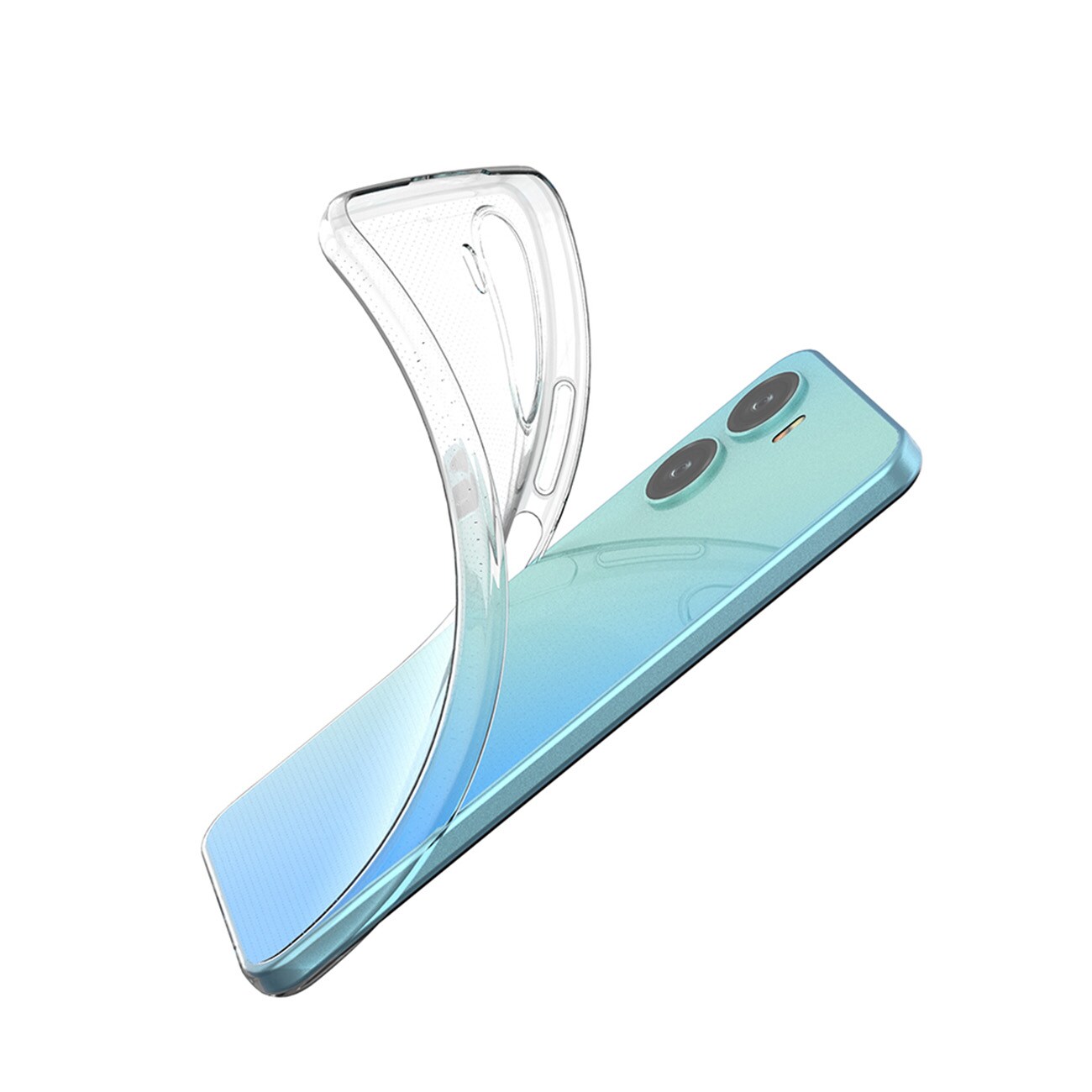 Ultra Clear 0,5 mm etui for Vivo Y16 / Vivo Y02s tynt deksel gjennomsiktig