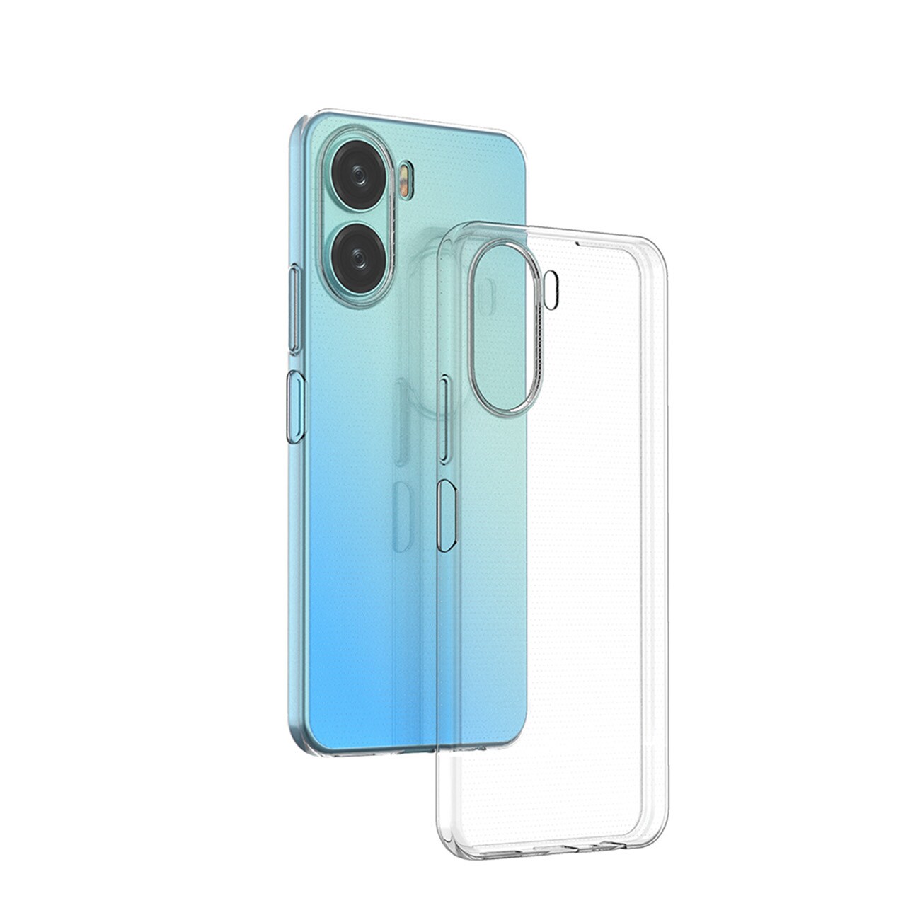 Ultra Clear 0,5 mm etui for Vivo Y16 / Vivo Y02s tynt deksel gjennomsiktig
