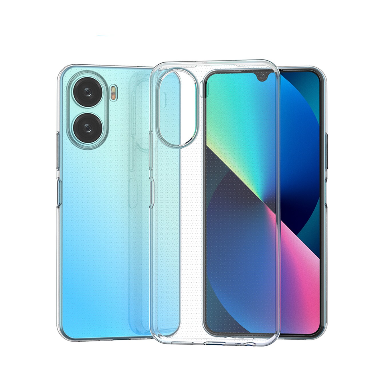 Ultra Clear 0,5 mm etui for Vivo Y16 / Vivo Y02s tynt deksel gjennomsiktig