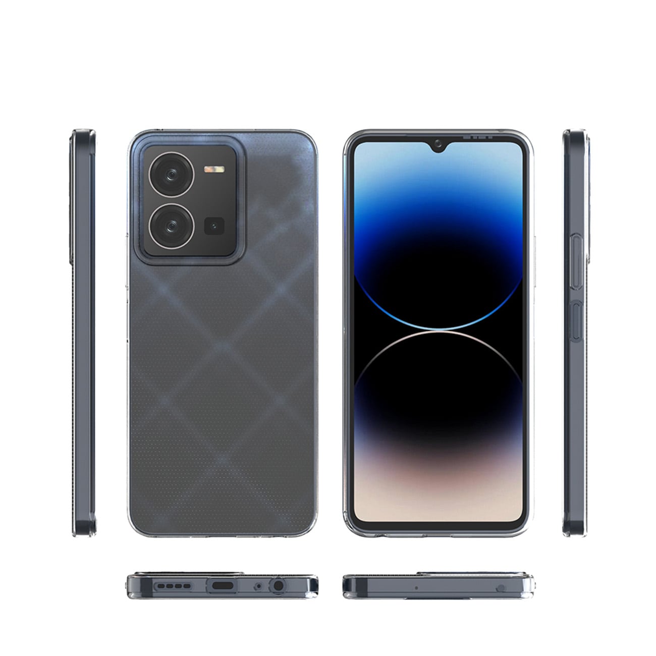 Ultraklart 0,5 mm etui for Vivo Y35 / Vivo Y22 / Vivo Y22s Tynt deksel gjennomsiktig