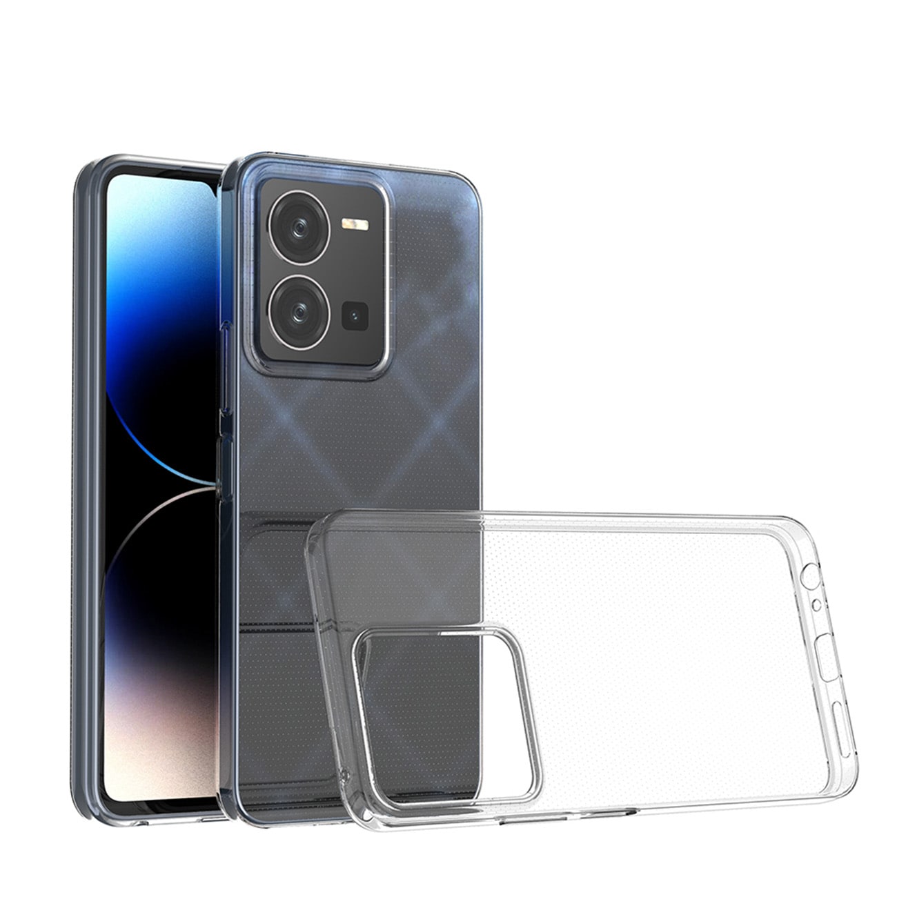 Ultraklart 0,5 mm etui for Vivo Y35 / Vivo Y22 / Vivo Y22s Tynt deksel gjennomsiktig
