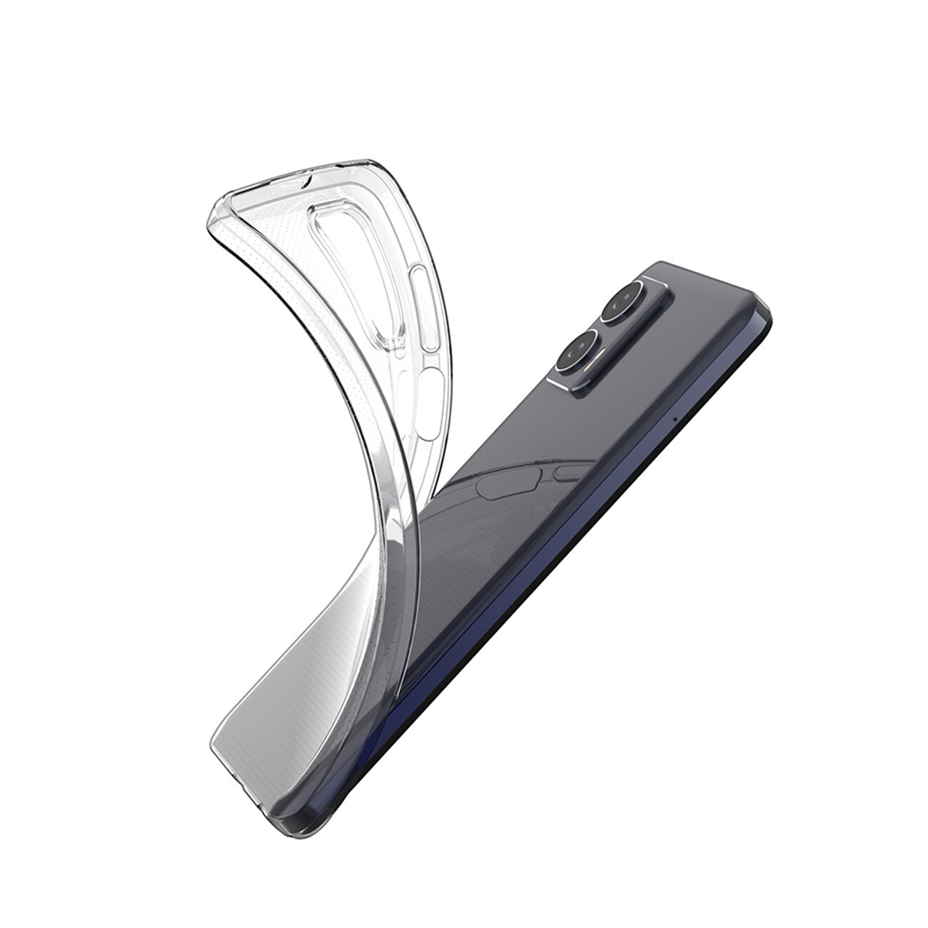 Ultra Clear 0,5 mm etui for Motorola Moto G73 5G tynt deksel gjennomsiktig