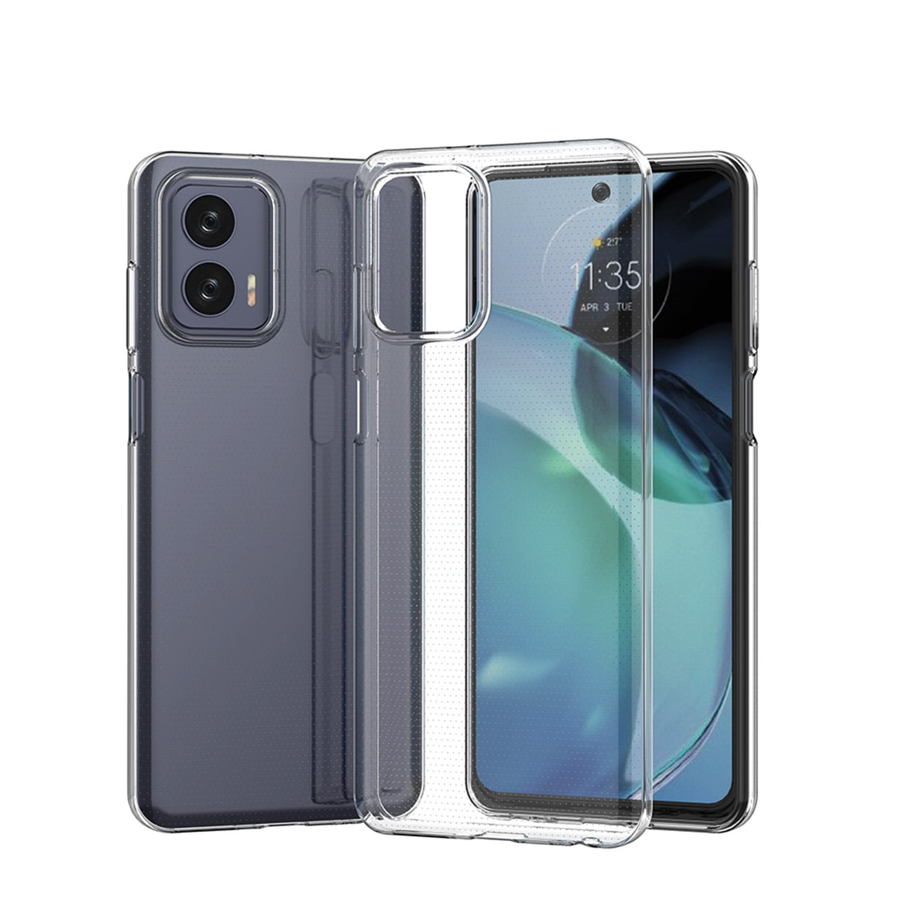 Ultra Clear 0,5 mm etui for Motorola Moto G73 5G tynt deksel gjennomsiktig