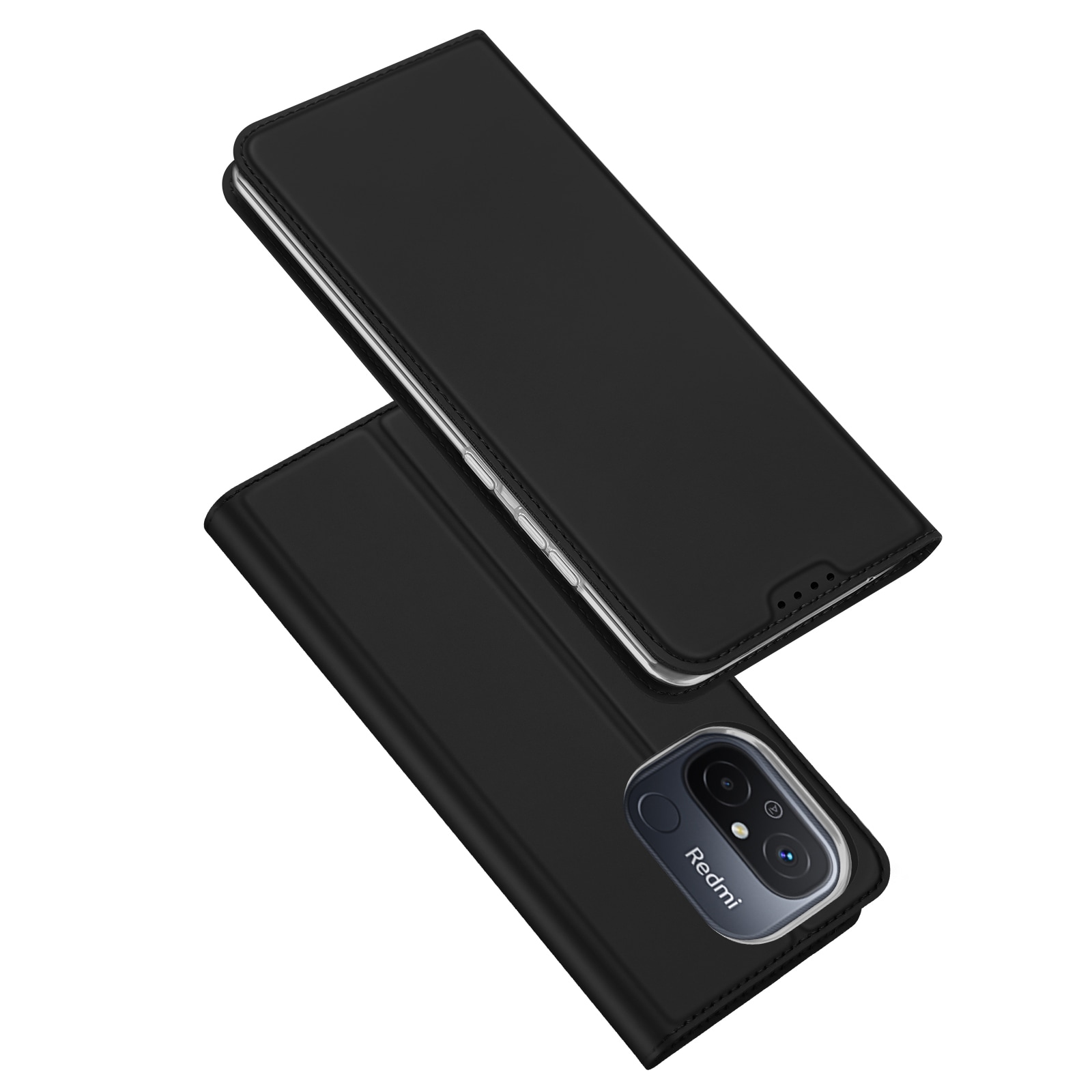 Dux Ducis Skin Pro Case for Xiaomi Redmi 11A / Poco C55 / Redmi 12C Flip Wallet Stand Black