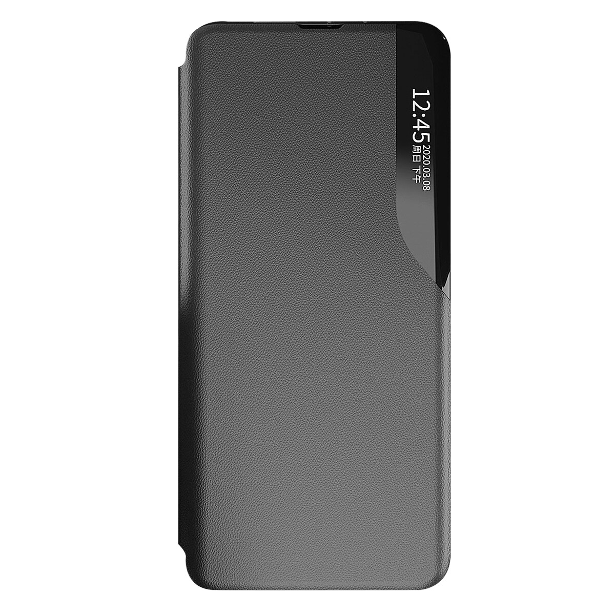Eco Leather View Case-deksel for Samsung Galaxy A24 4G med flipstativ blå