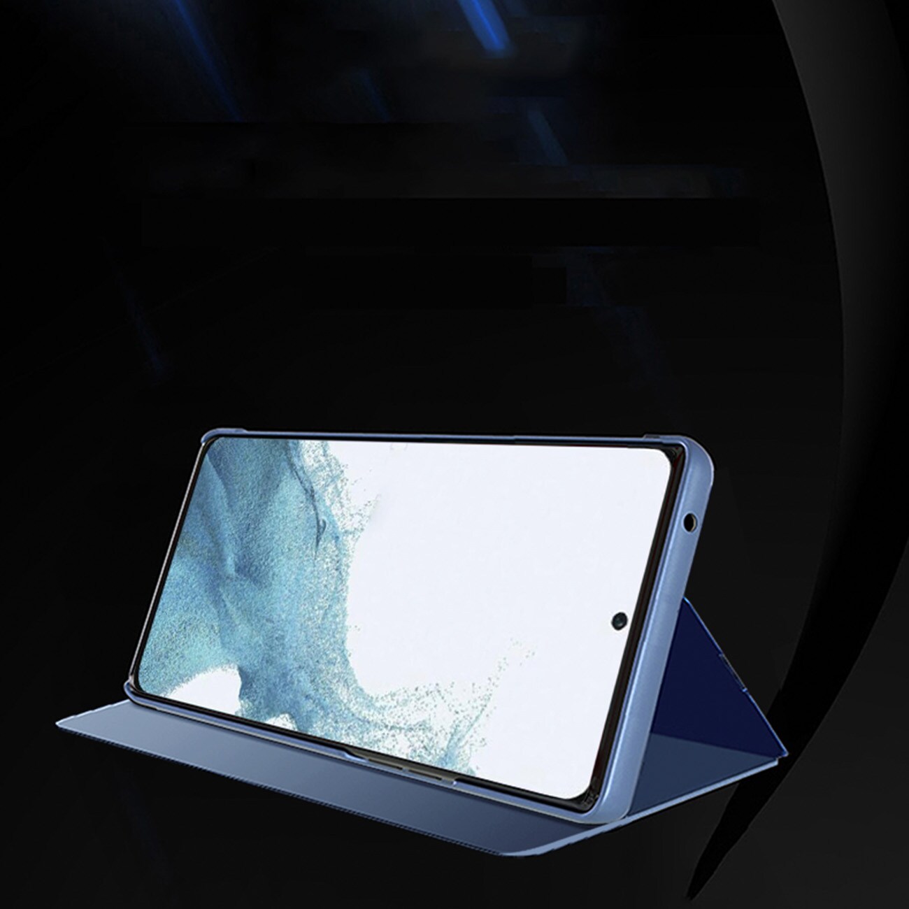 Clear View Case-deksel for Samsung Galaxy A24 4G flipdeksel blå