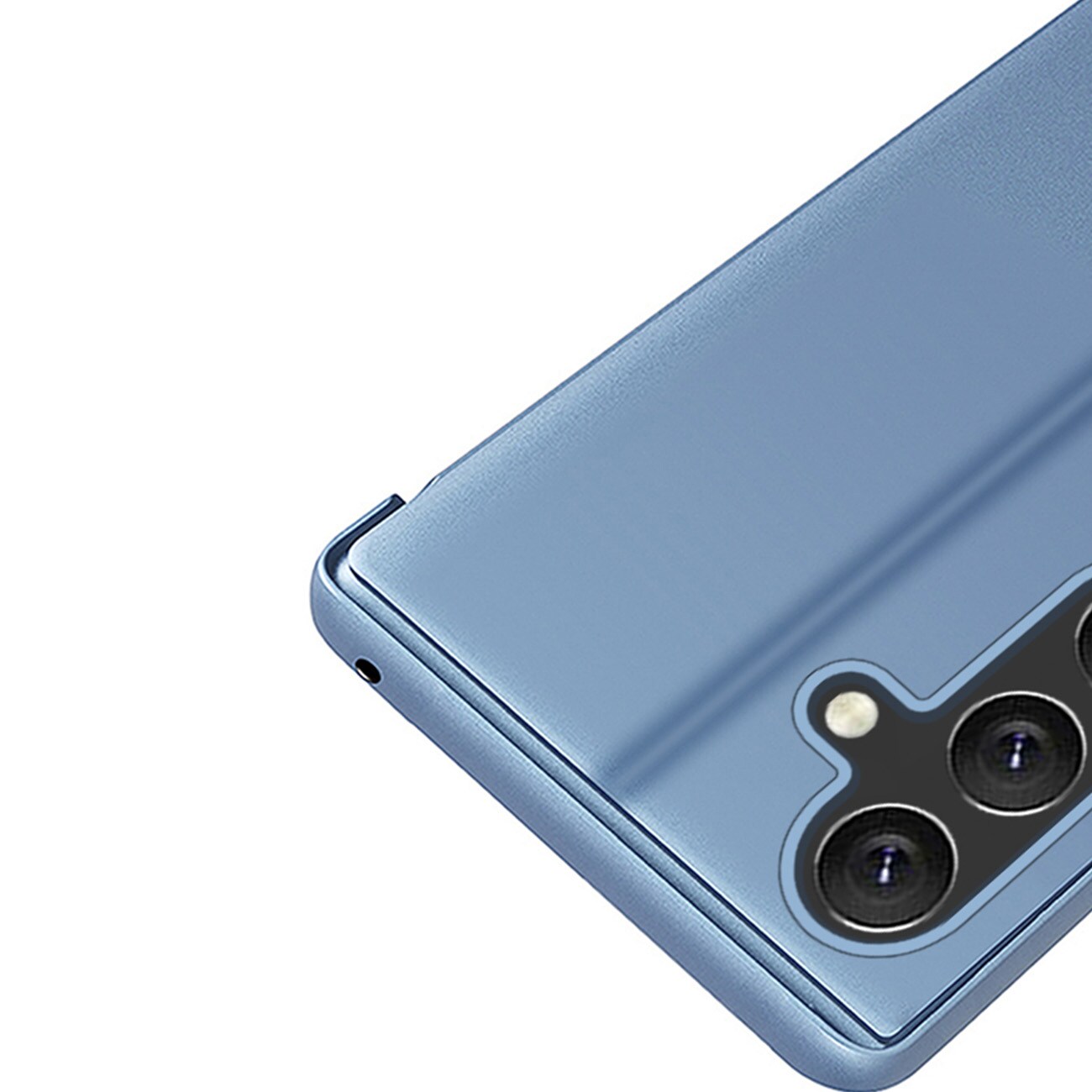 Clear View Case-deksel for Samsung Galaxy A24 4G flipdeksel blå