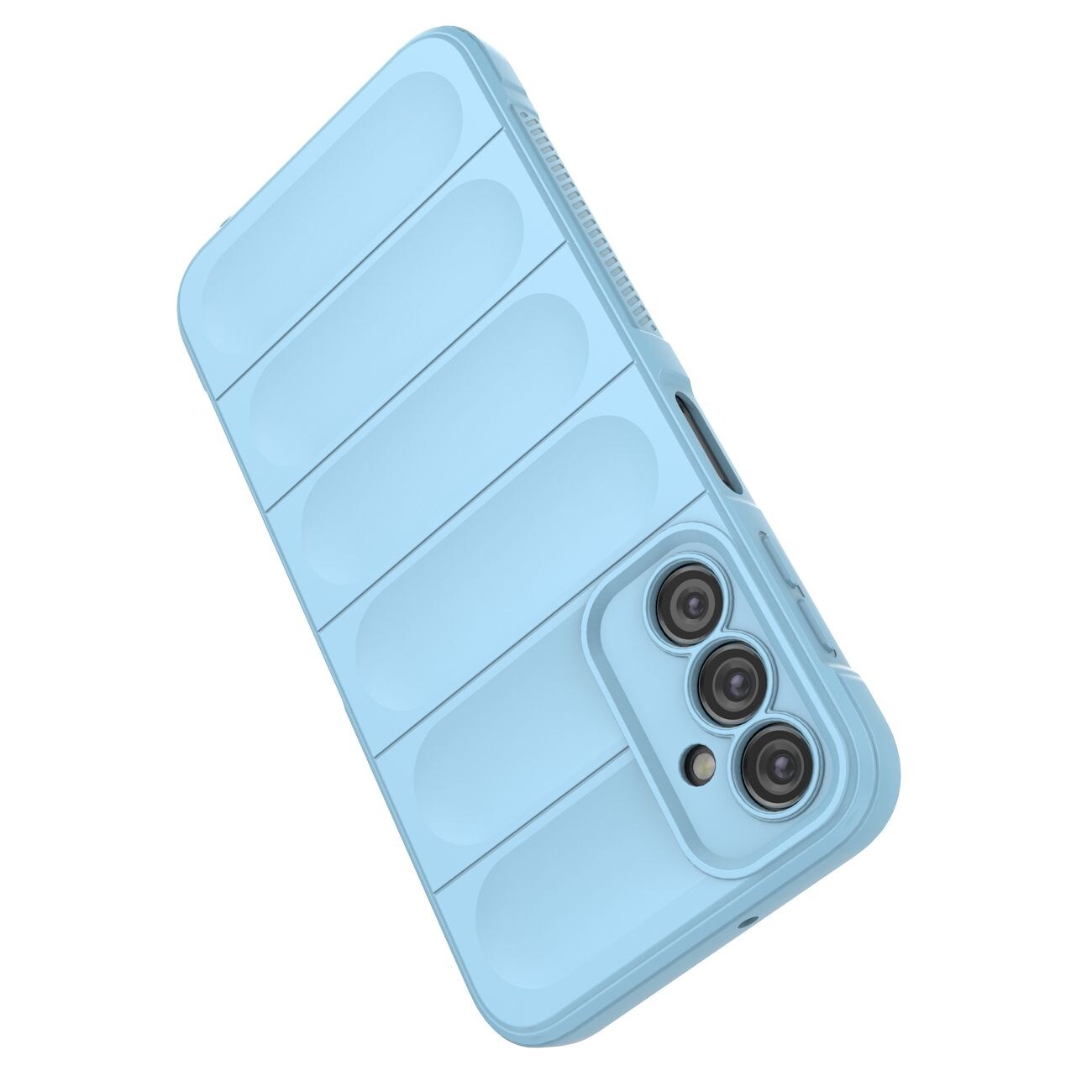 Magic Shield-etui for Samsung Galaxy A24 4G fleksibelt pansredeksel lyseblått
