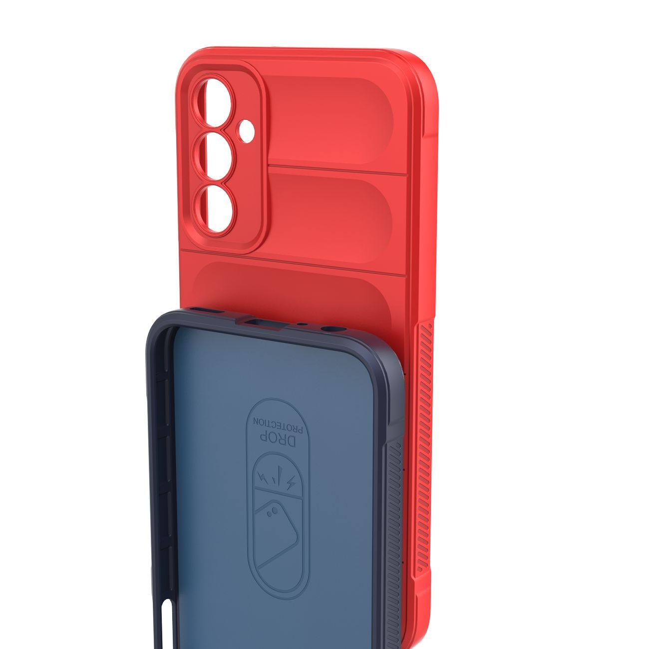 Magic Shield-etui for Samsung Galaxy A24 4G fleksibelt pansredeksel rødt