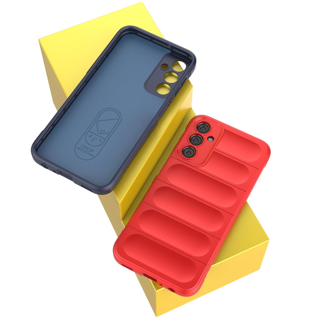 Magic Shield-etui for Samsung Galaxy A24 4G fleksibelt pansredeksel rødt