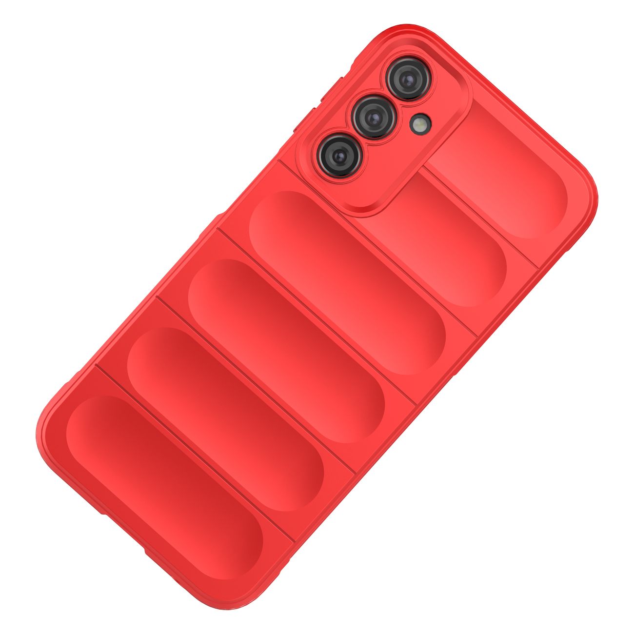 Magic Shield-etui for Samsung Galaxy A24 4G fleksibelt pansredeksel rødt